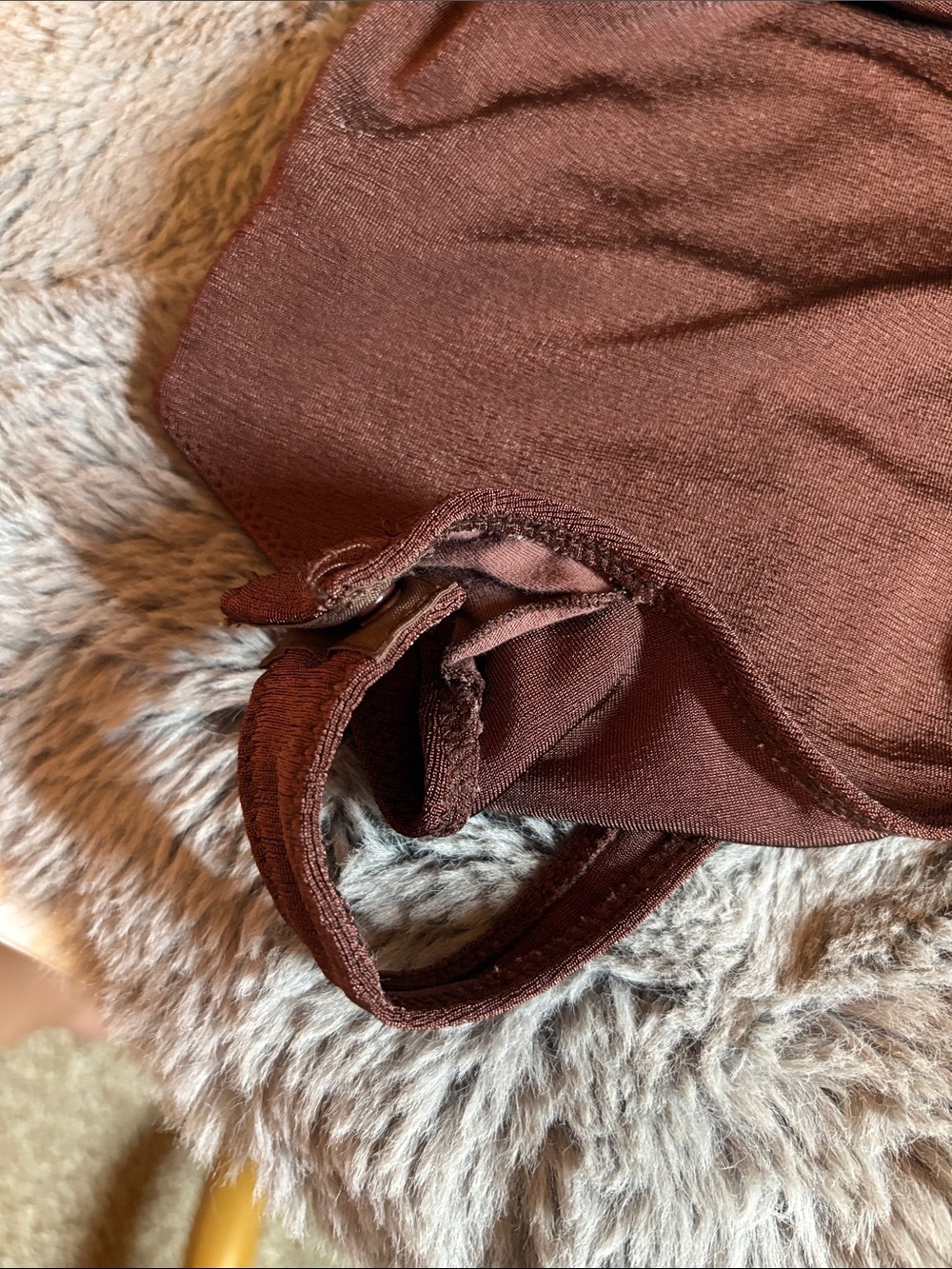Free People Chocolate Brown Bodysuit Size XS - Picture 4 of 5